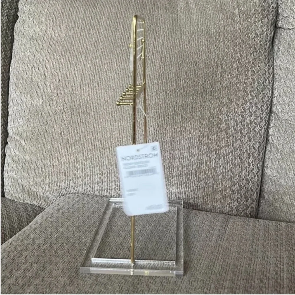 Nordstrom Plexi Earring Jewelry Stand in Clear- Gold